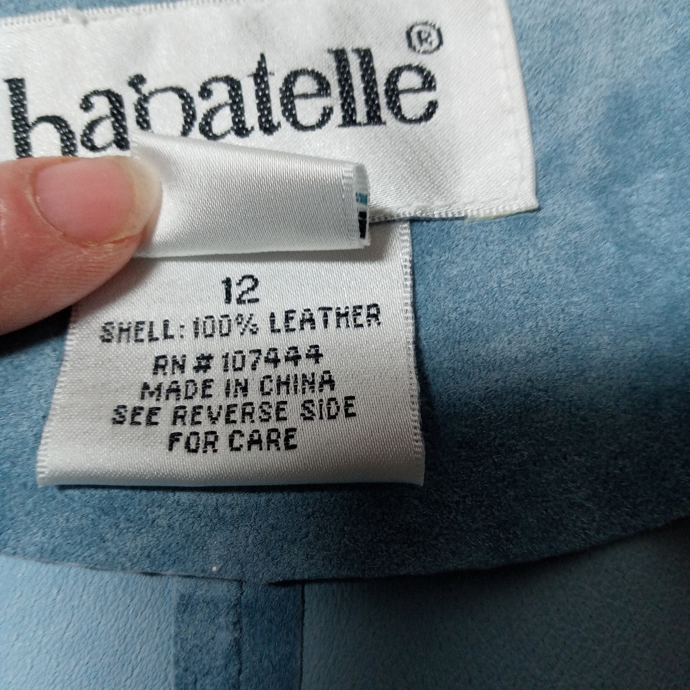 Bagatelle shirt blue suede vintage - Picture 7 of 9